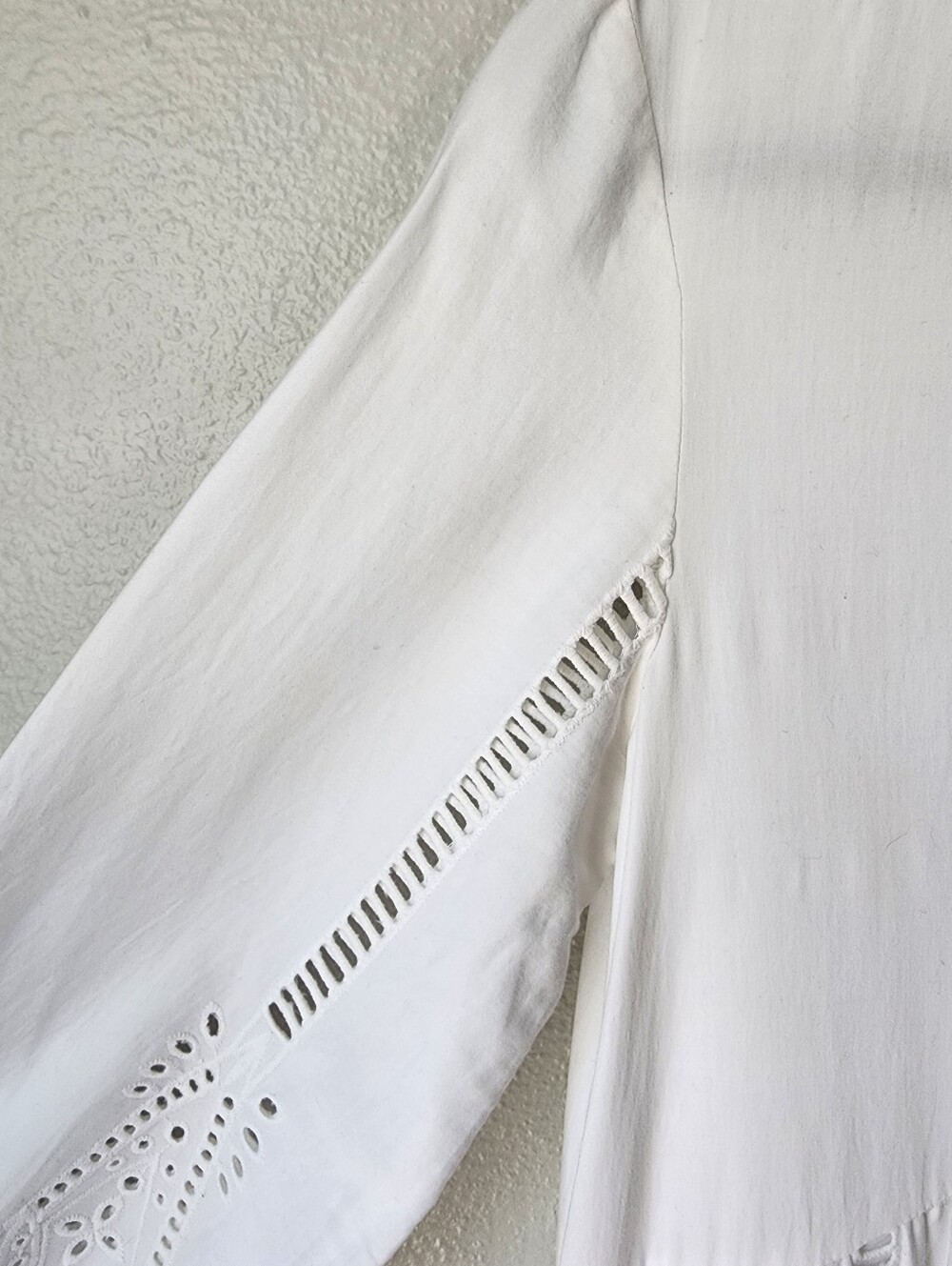 The Kooples Broderie Anglaise Eyelet Embroidered Cotton Maxi Size 1 Small White - Picture 6 of 16